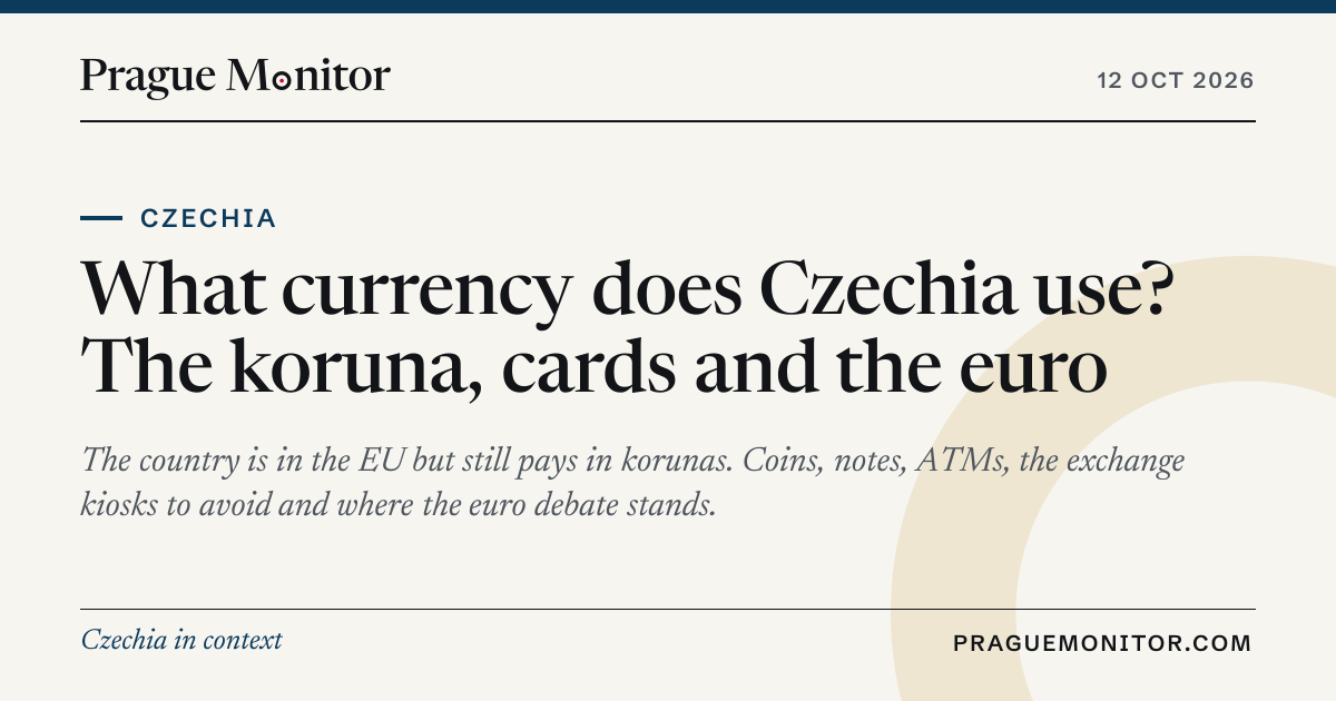 What currency does Czechia use? The koruna, cards and the euro — Prague ...
