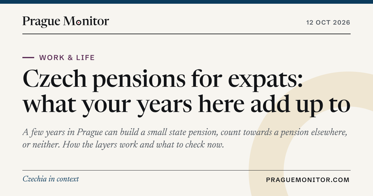 Czech pensions for expats: what your years here add up to — Prague Monitor