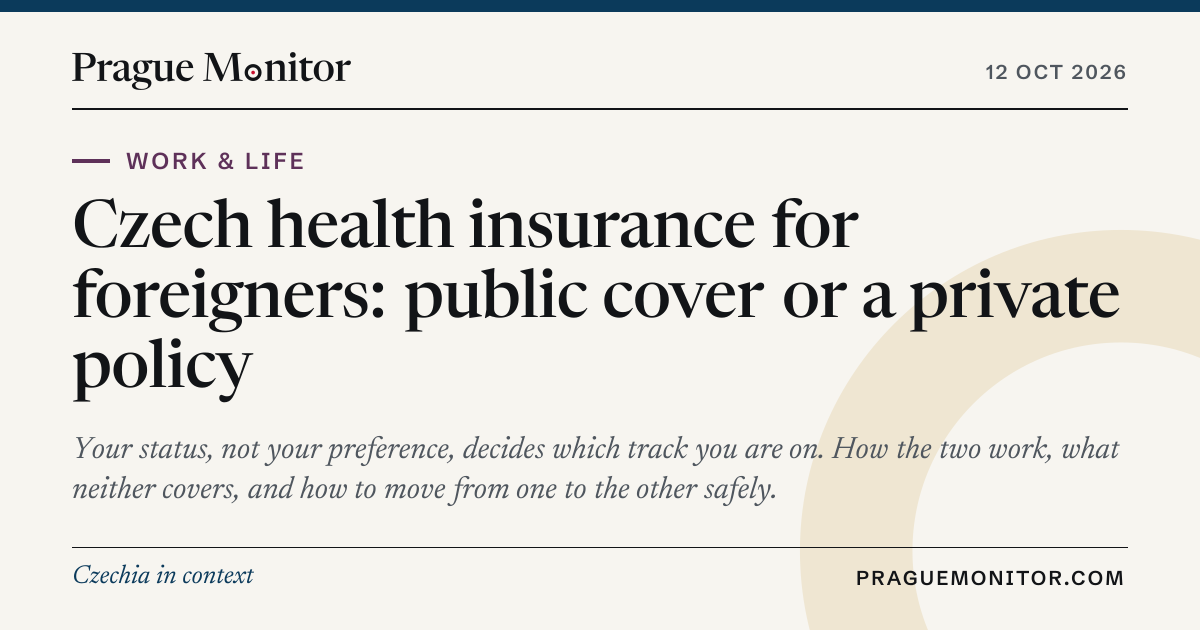 Czech health insurance for foreigners: public cover or a private policy ...
